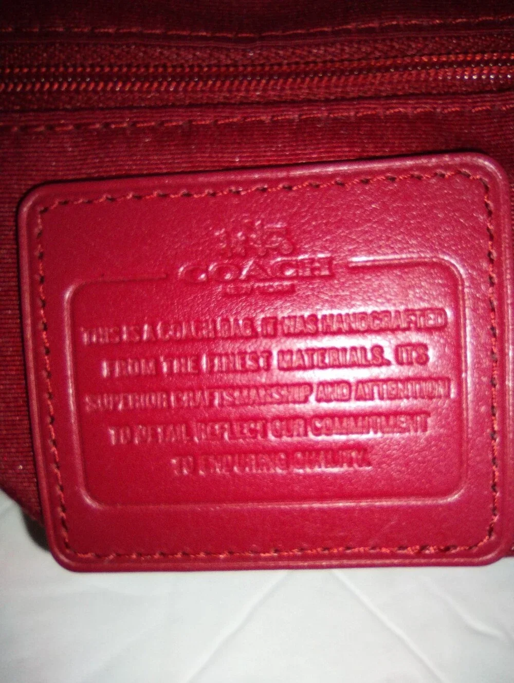 Vintage Y2K Coach Red Leather Christie Carryall Satchel Tote Bag Coquette Chic
